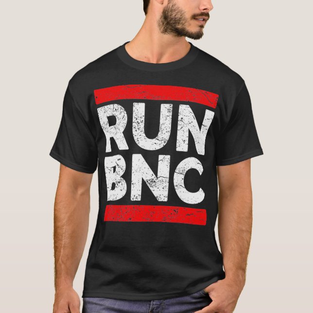 Camiseta RUN BNC Funny Audio EngineerSound Engineer  (Frente)