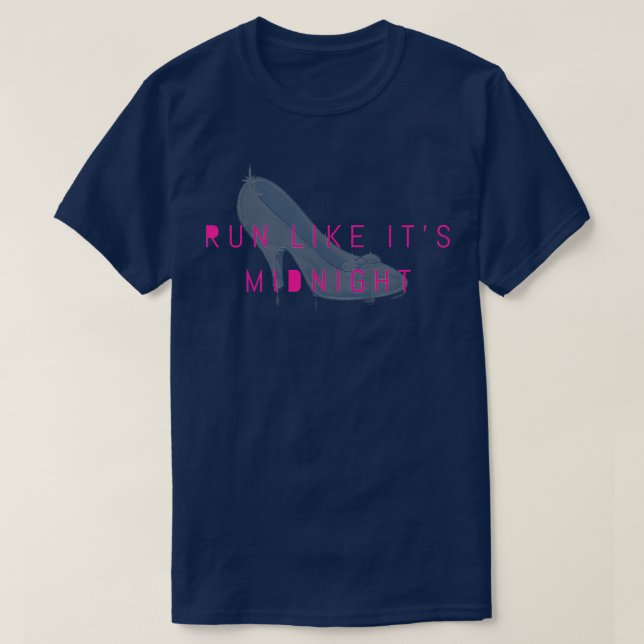 Camiseta Run Like Its Midnight Princess Athletic Runner  (Frente do Design)