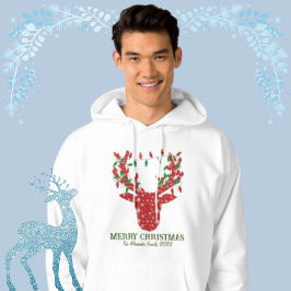Camiseta Runa moderna Feliz Natal com luzes de fadas