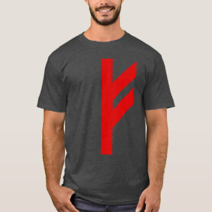 Camiseta Rune Fehu (vermelho)