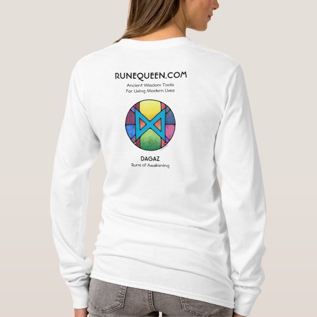 Camiseta RuneQueen Dagaz - Despertar (Verso)