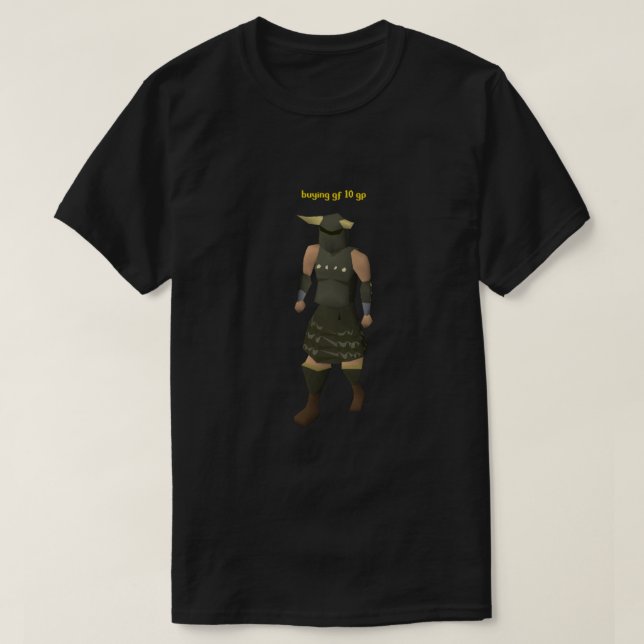 Camiseta Runescape Comprando Gf Classic (Frente do Design)