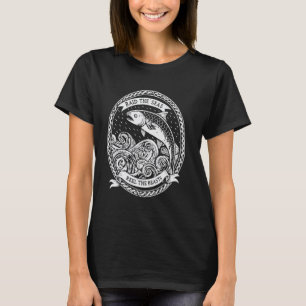 Camiseta Runestone Fish u2013 Nórdico e Trabalho de Nó Celt