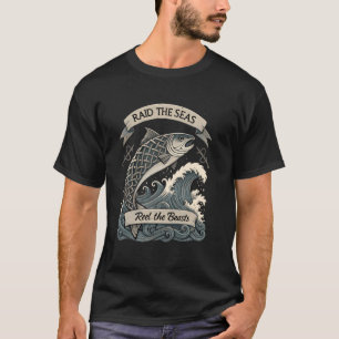 Camiseta Rúnico Gravado Fisch u2013 - Piada Nórdica Viking