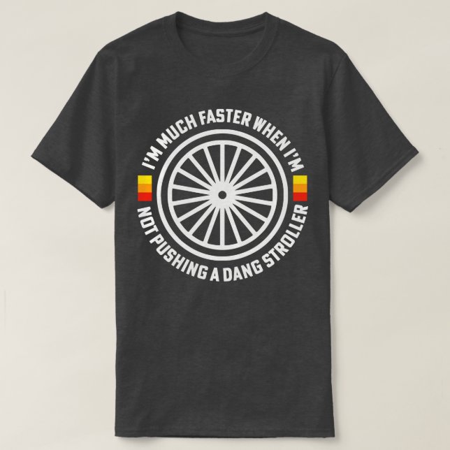 Camiseta Runler Stroller Mãe Engraçado Runner Mãe Corre (Frente do Design)
