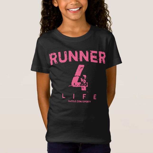 Camiseta Runner 4 Life - Rosa (Frente)