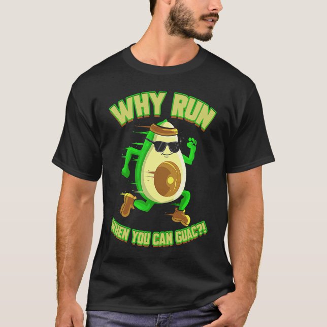 Camiseta Runner Avocado  for Jogger Vegan Marathon (Frente)