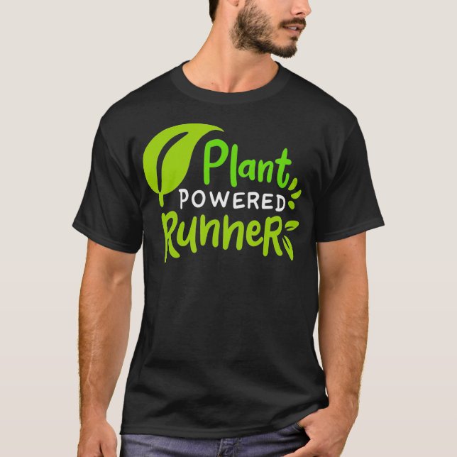 Camiseta Runner de Maratona Vegan Powered da Planta _1  (Frente)