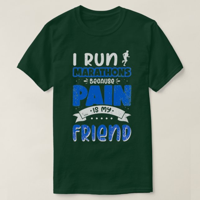 Camiseta Runner dizendo marathon corrida jogger dizendo (Frente do Design)