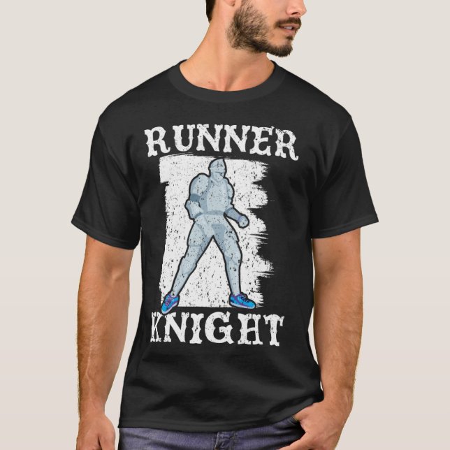 Camiseta Runner Knight  Medieval Knighthood Warrior  1 (Frente)