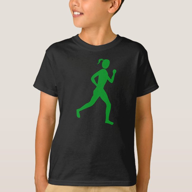 Camiseta Runner (Mulher) - Grass Green (Frente)