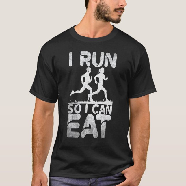 Camiseta Runner que corro para poder comer (Frente)