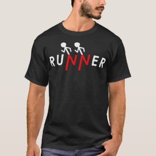 Camiseta Runner Stick Figure Run Funny 5k Runners M