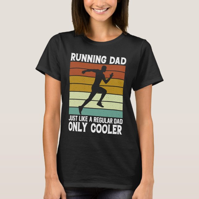 Camiseta Running Dad  Marathon Runner Father's Day Coach (Frente)