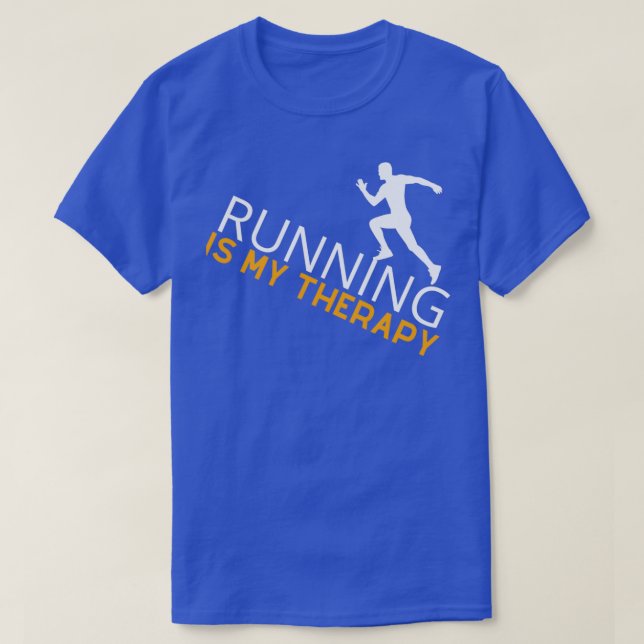 Camiseta Running Is My Therapy 38 (Frente do Design)