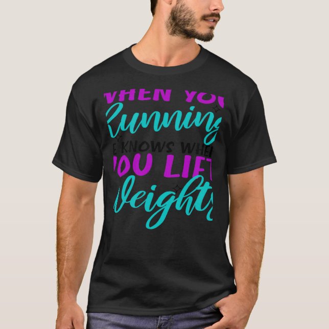 Camiseta Running Lift Weights Fitness Christmas (Frente)