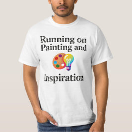 Camiseta Running on Painting and Inspiration Motivational