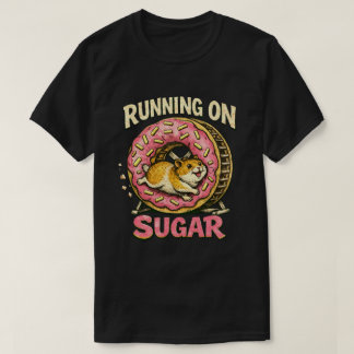 Camiseta “Running on Sugar” Hyper Hamster design 