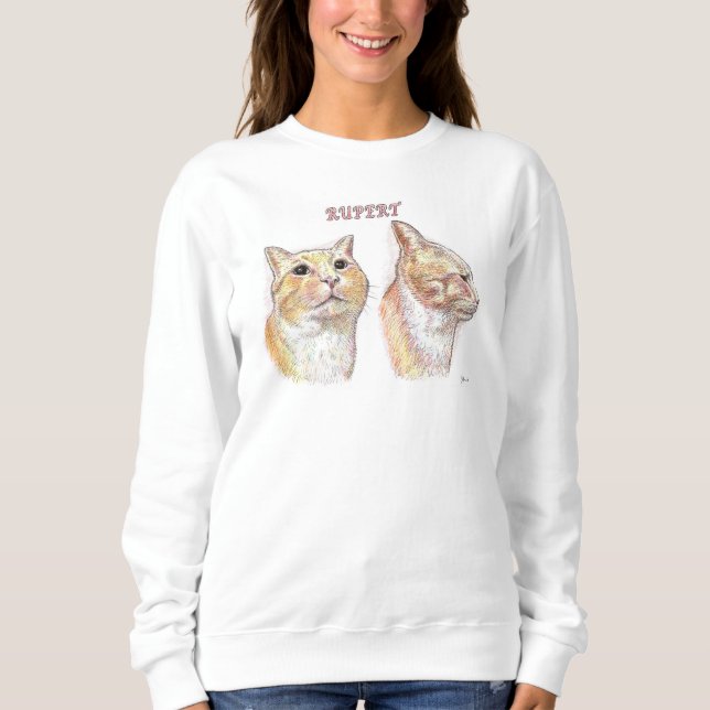 Camiseta Rupert o gato (Frente)