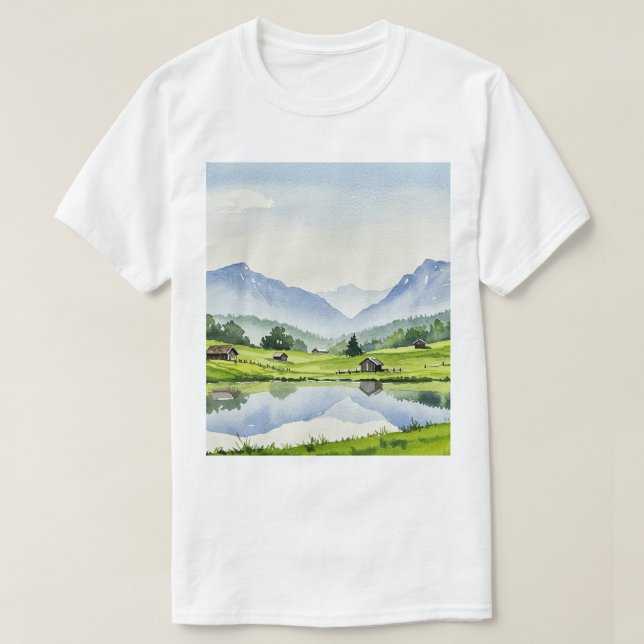 Camiseta Rural landscape (Frente do Design)