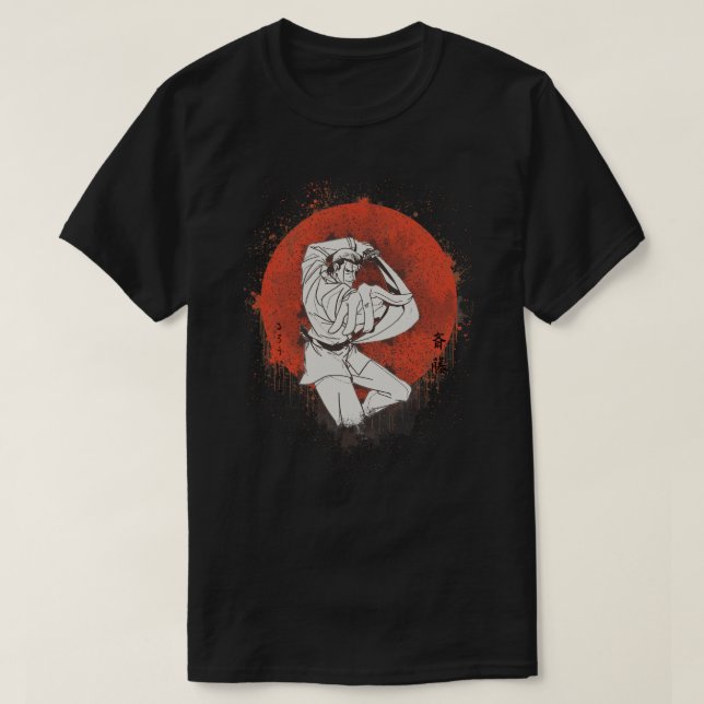 Camiseta Ruround Kenshin Saito Hajime JAPAN SUN (Frente do Design)