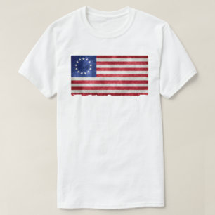 Camiseta Rush Betsy Ross deus abençoe américa 1776