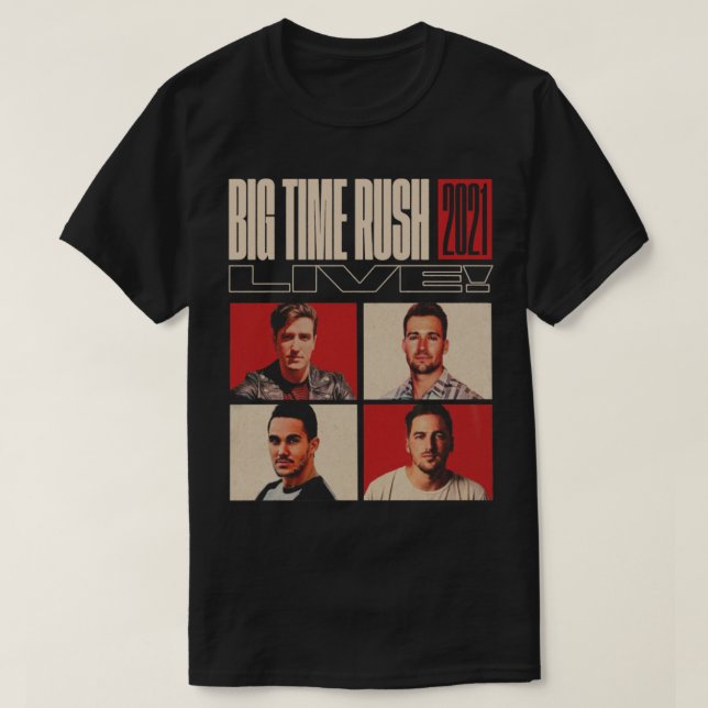 Camiseta Rush BTR Big Time Rush BTR (Frente do Design)