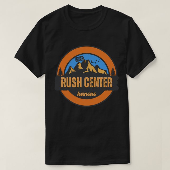 Camiseta Rush Center, Kansas (Frente do Design)