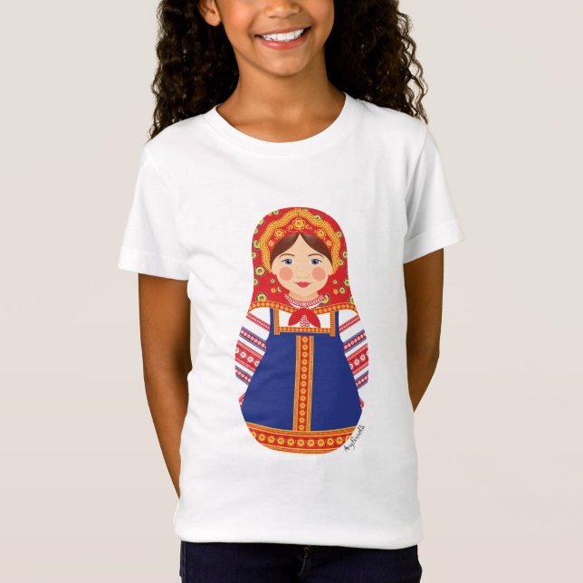Camiseta Russas Matryoshka Girls' (Frente)