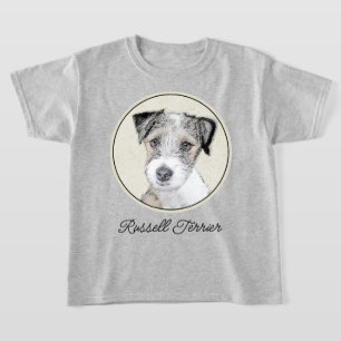 Camiseta Russell Terrier Rough Painting - Arte Original de 