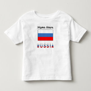 Camiseta Rússia Bandeira Russa Preta Personalização
