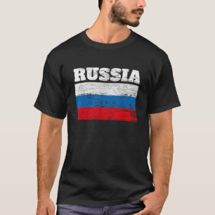 Camiseta Rússia Flag Legal design com presentes Ideia T Shi