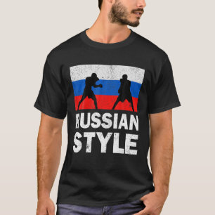 Camiseta Rússia Flag Russo Boxage Club Vintage