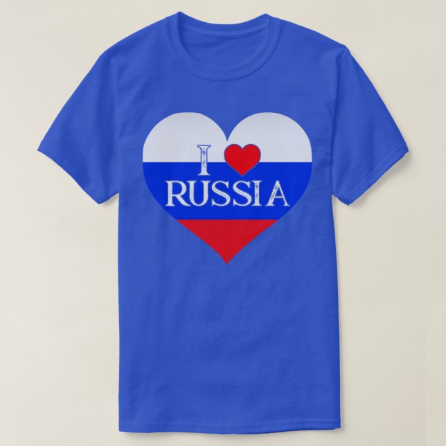 Camiseta Rússia I Heart Russia I Love Russia (Frente do Design)
