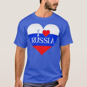 Camiseta Rússia I Heart Russia I Love Russia