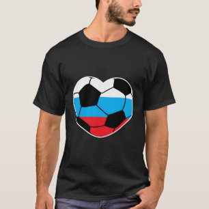 Camiseta Rússia Soccer Ball Heart Jersey