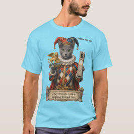 Camiseta Russian Blue Arlequin Cat