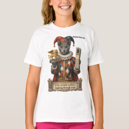 Camiseta Russian Blue Arlequin Cat