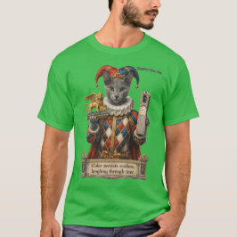 Camiseta Russian Blue Arlequin Cat