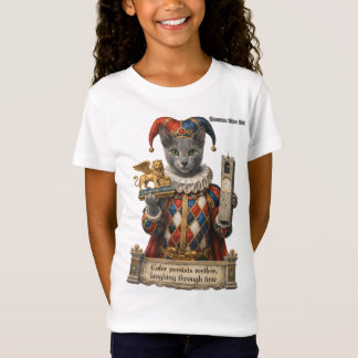 Camiseta Russian Blue Arlequin Cat