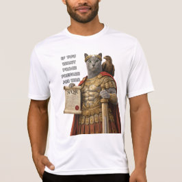 Camiseta Russian Blue Caesar Cat
