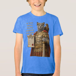 Camiseta Russian Blue Caesar Cat