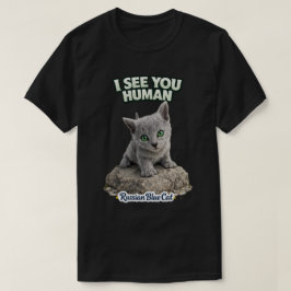 Camiseta Russian blue cat - Funny kitten