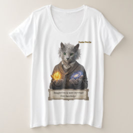 Camiseta Russian Blue Einstein Cat - Imagination