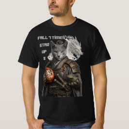Camiseta Russian Blue Samurai Cat