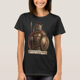 Camiseta Russian Blue Spartan Cat