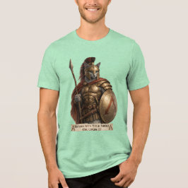 Camiseta Russian Blue Spartan Cat