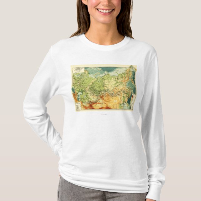 Camiseta RussiaPanoramic MapRussia (Frente)