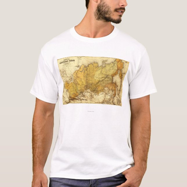 Camiseta RussiaPanoramic MapRussia (Frente)