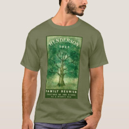 Camiseta Russo da Reunião da Família de Árvore de Oak Water